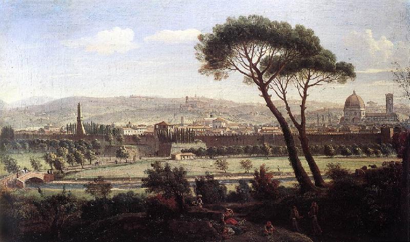 WITTEL, Caspar Andriaans van View of Florence from the Via Bolognese